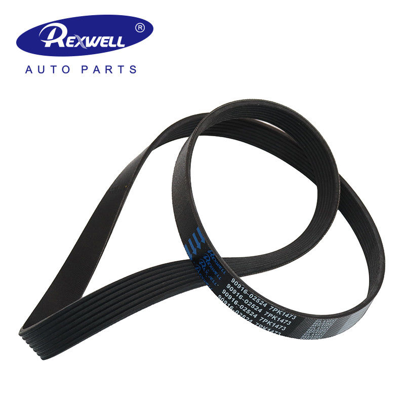 1KD-FTV Diesel Engine Alternator Fan V-Ribbed Belt 7PK147 90916-02524 5 For Toyota Hiace Hilux Dyna 2KD